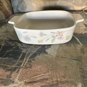 Floral Ceramic Baking Dish with no lid